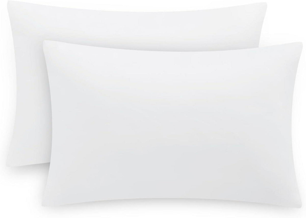 Kissenbezug 50x75 Weiß Mikrofaser 2er Set Hotelverschluss