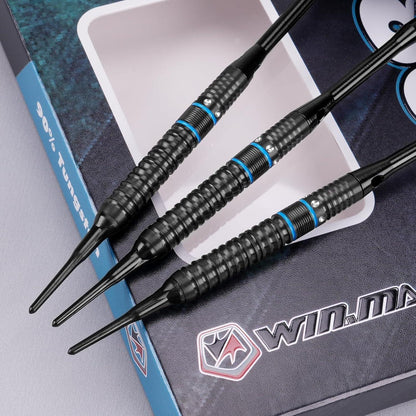 WIN.MAX 90% Tungsten Dartpfeile Stahl Darts 16-28g Schwarz