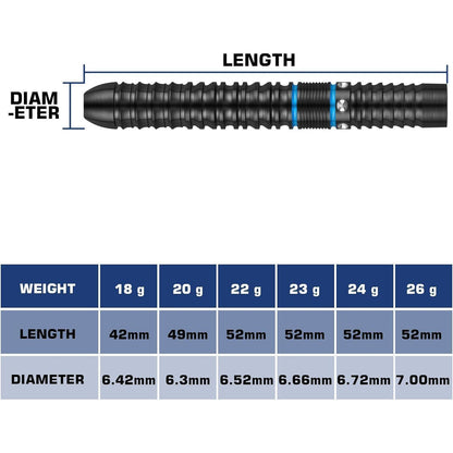 Professionelle Dartpfeile 90% Tungsten Metallspitze 3 Stück