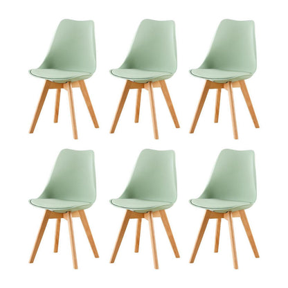Esszimmerstuhl Set 6er – Skandinavisch, Eiscreme Grün