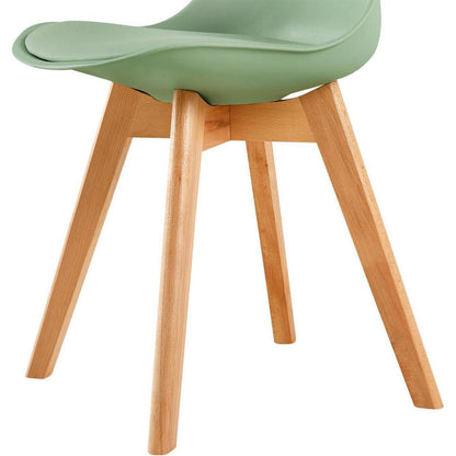 Esszimmerstuhl Set 6er – Skandinavisch, Eiscreme Grün