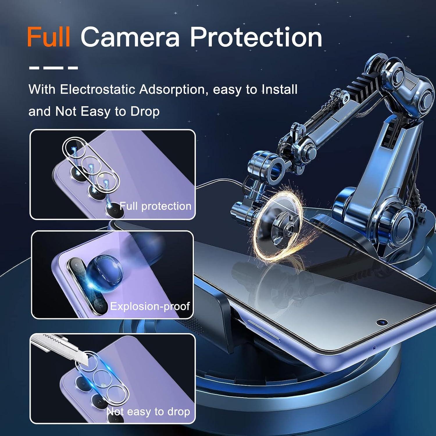 Sichtschutz Schutzfolie Samsung Galaxy A54 5G 2 Stück Panzerglas 9H Härte Anti-Spy Privacy
