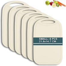 Frühstücksbrettchen Set 6 Stück Saftrille 22x15 cm Antibakteriell