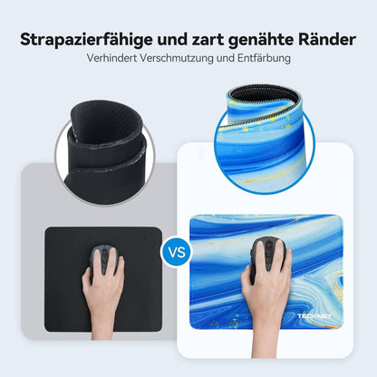 TECKNET Gaming Mousepad 28x21 cm Wasserdicht Rutschfest