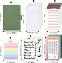 SKYDUE Budget Planner Sparbuch Geld Organizer Geldumschläge