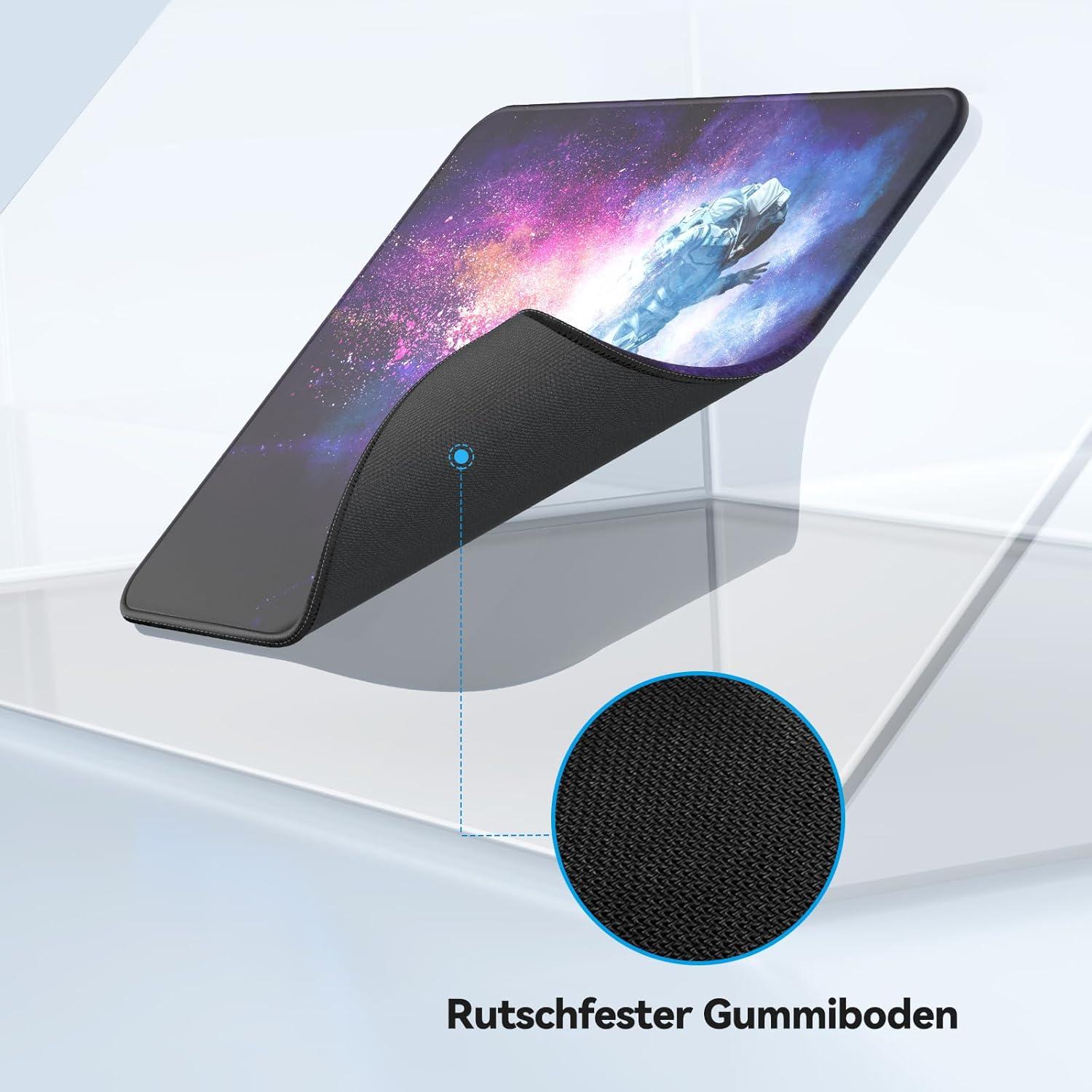 Gaming Mousepad Wasserdicht Rutschfester Gummi Astronaut 28x21 cm