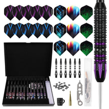 Dartpfeile Set Steeldarts 24g 22g Lila Blau Aluminium Schaft