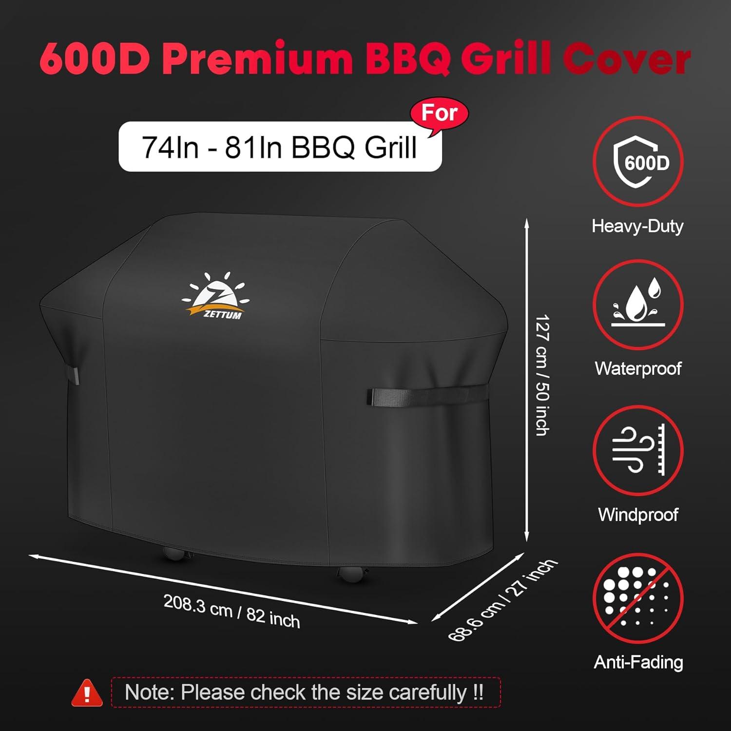 Zettum BBQ Grillabdeckung 208 CM für Weber Summit Genesis