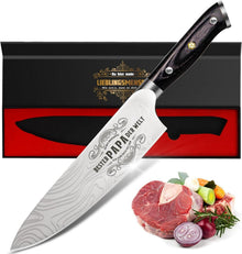 Küchenmesser Weihnachtsgeschenk Väter Profi Edelstahl Chefmesser