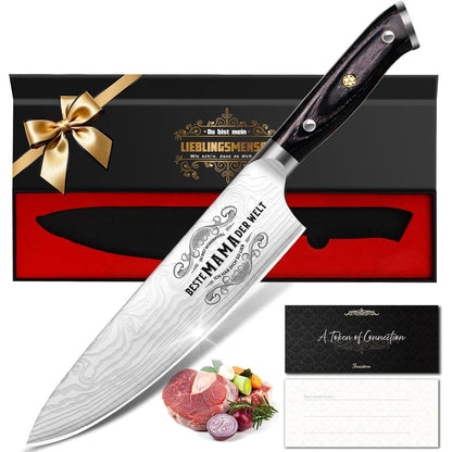 Küchenmesser Damaststahl Weihnachtsgeschenk