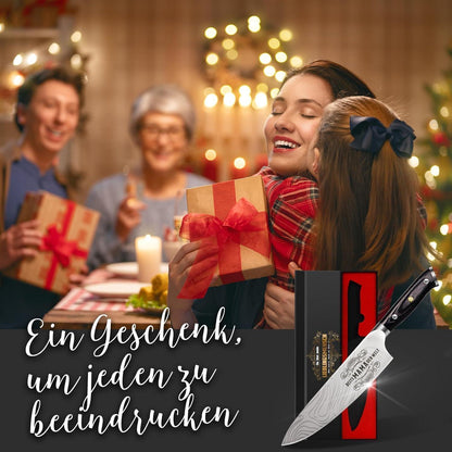 Küchenmesser Damaststahl Weihnachtsgeschenk