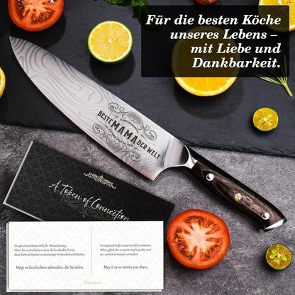 Küchenmesser Damaststahl Weihnachtsgeschenk