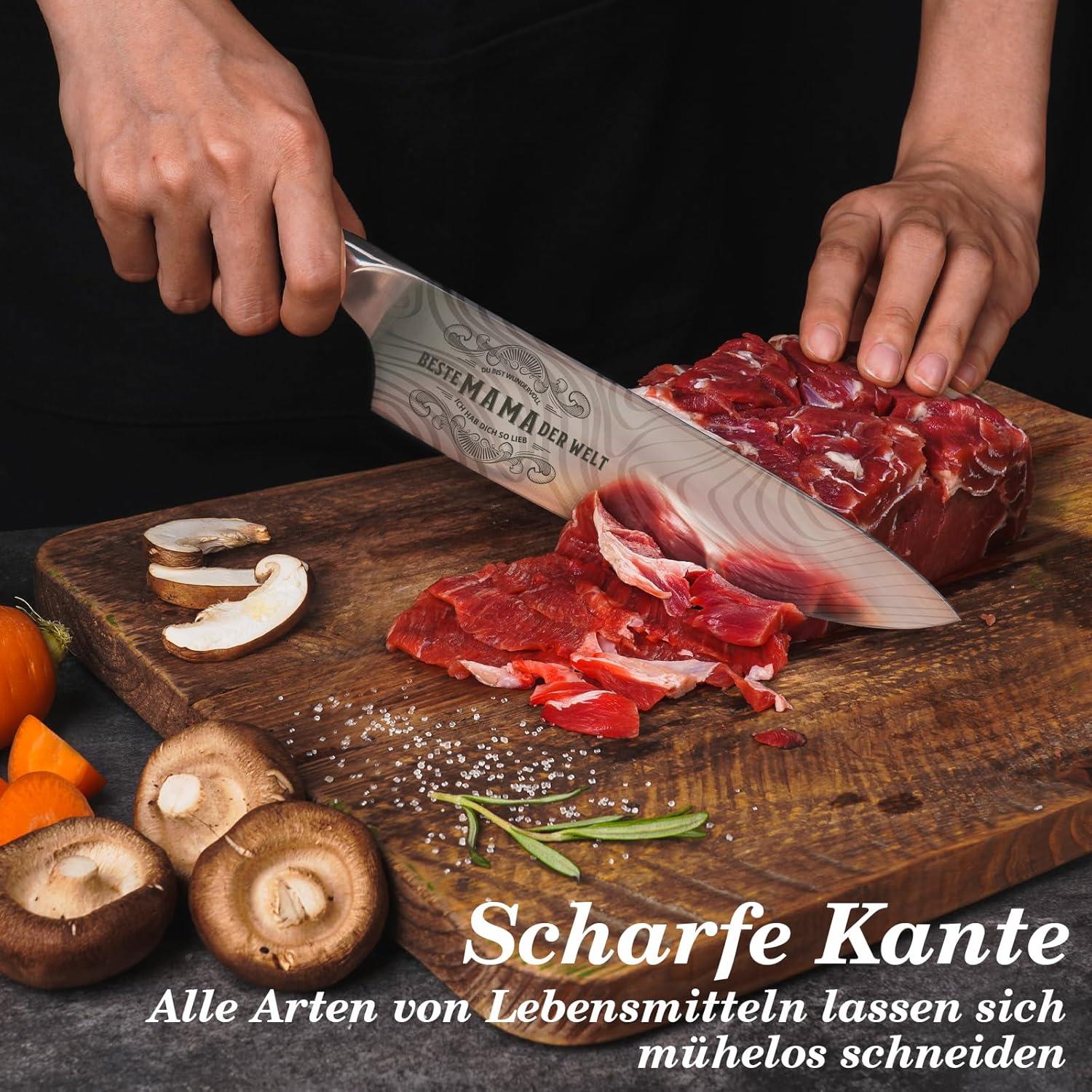 Küchenmesser Damaststahl Weihnachtsgeschenk