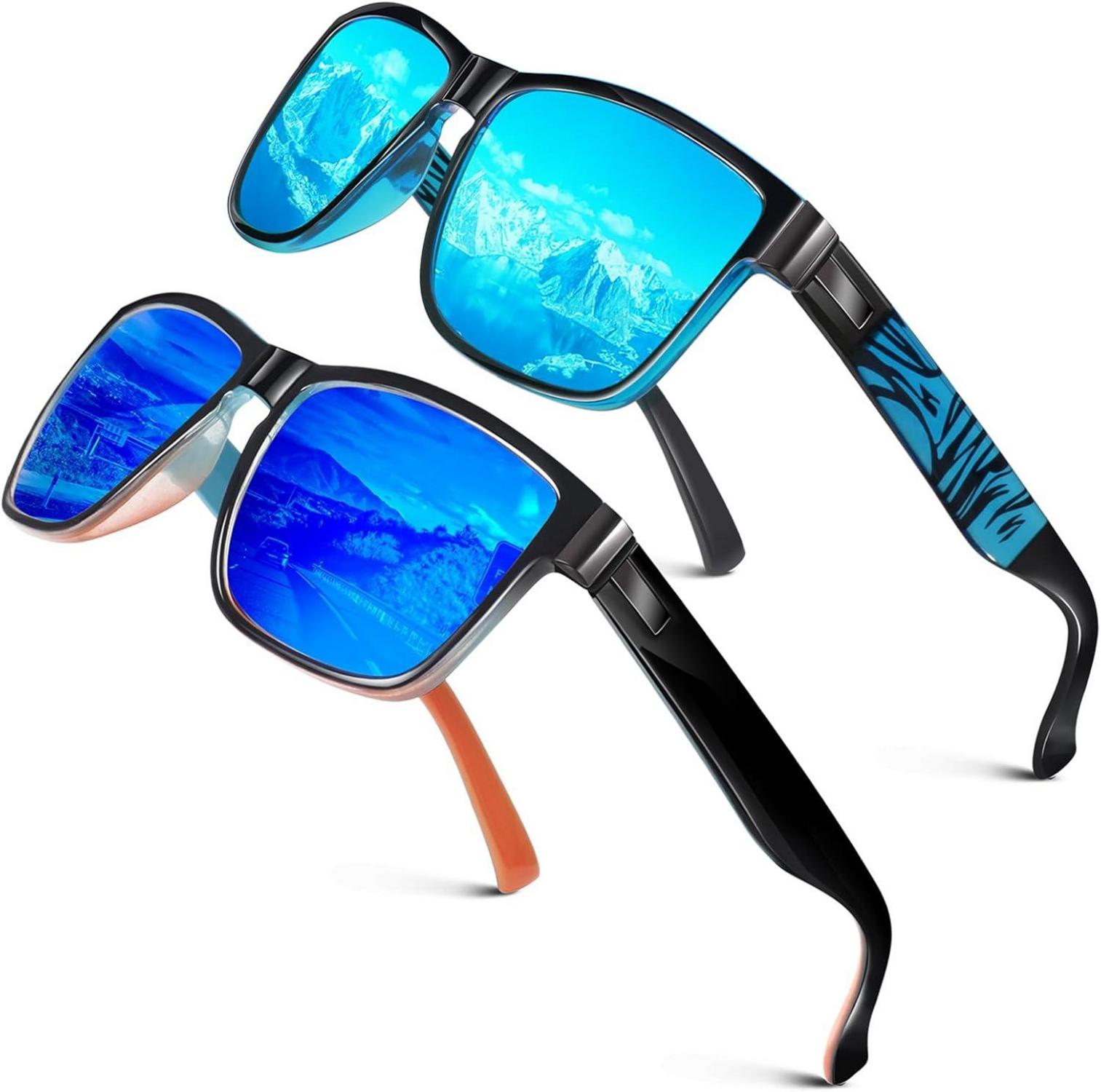 LINVO Polarisiert Verspiegelt Sonnenbrille UV400 Schutz CAT 3_CE