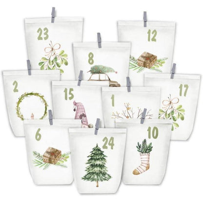 Adventskalender zum Befüllen 24 Weihnachtskalender
