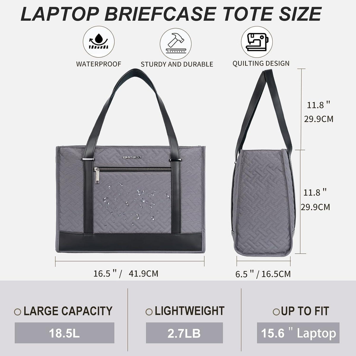Laptop Handtasche Damen Laptoptasche 15,6 Zoll Aktentasche