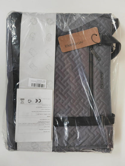 Laptophandtasche 15,6 Zoll grau Aktentasche Business Notebooktasche