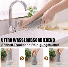 12er-Pack Mikrofasertücher 25x25 cm Waschbar Fusselfrei