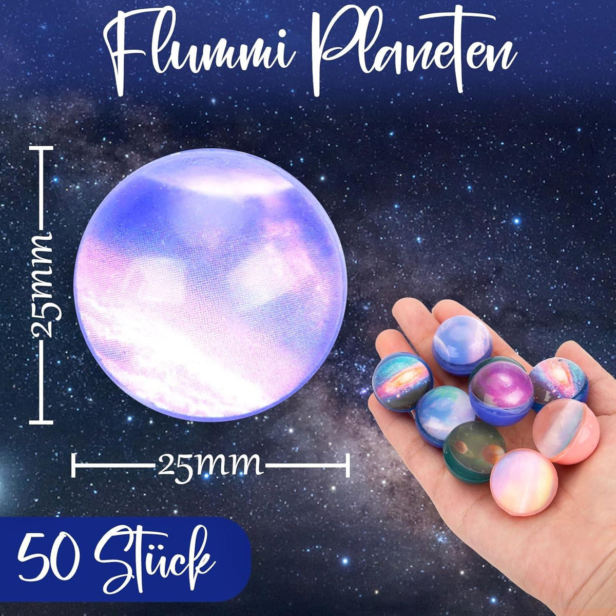 50 Flummi Planeten Weltraumthema Kindergeburtstag Mitgebsel
