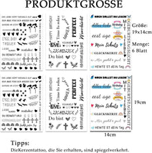 Kerzentattoos Wasserschiebefolie 6 Stück DIY Geschenk Kerzen