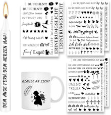 Kerzentattoos Wasserschiebefolie 200+ Muster für DIY Geschenke