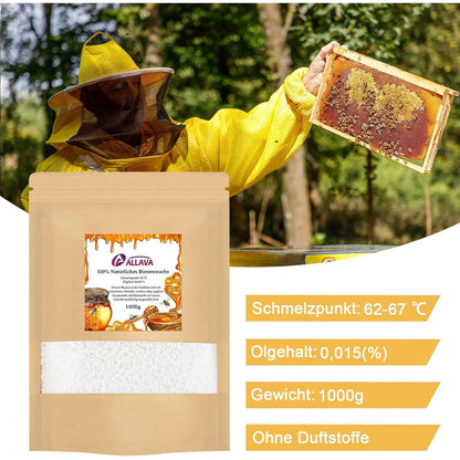 Bienenwachs Pastillen 1000g Weiß Kerzenwachs Bio DIY kerzen