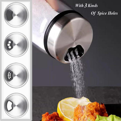 Gewürzgläser Borosilikatglas Drehdeckel 2er Set 300ml