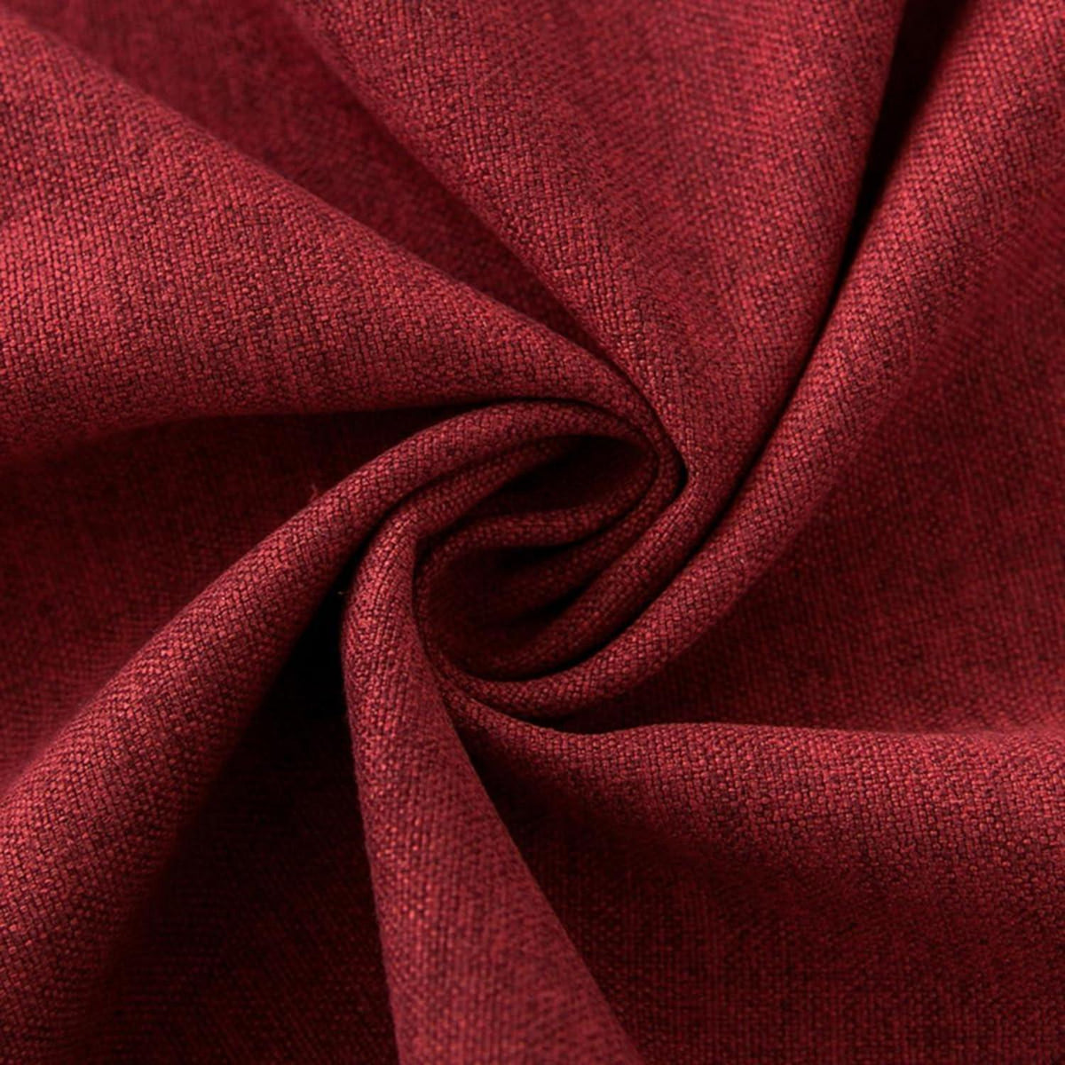 Runde Baumwoll-Leinen Tischdecke wasserabweisend – 240 cm Rot