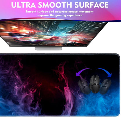 Gaming Mauspad XXL 800x300mm Rutschfeste Gummibasis Desk Mat Flamme