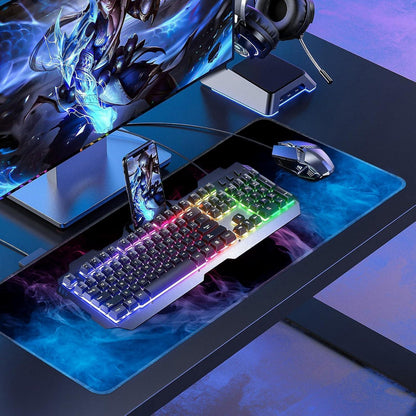 Gaming Mauspad XXL 800x300mm Rutschfeste Gummibasis 80x30cm