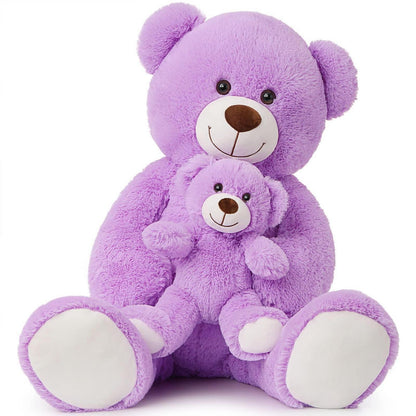 Großer Kuschelteddybär 100cm mit Babybär – Perfektes Geschenk