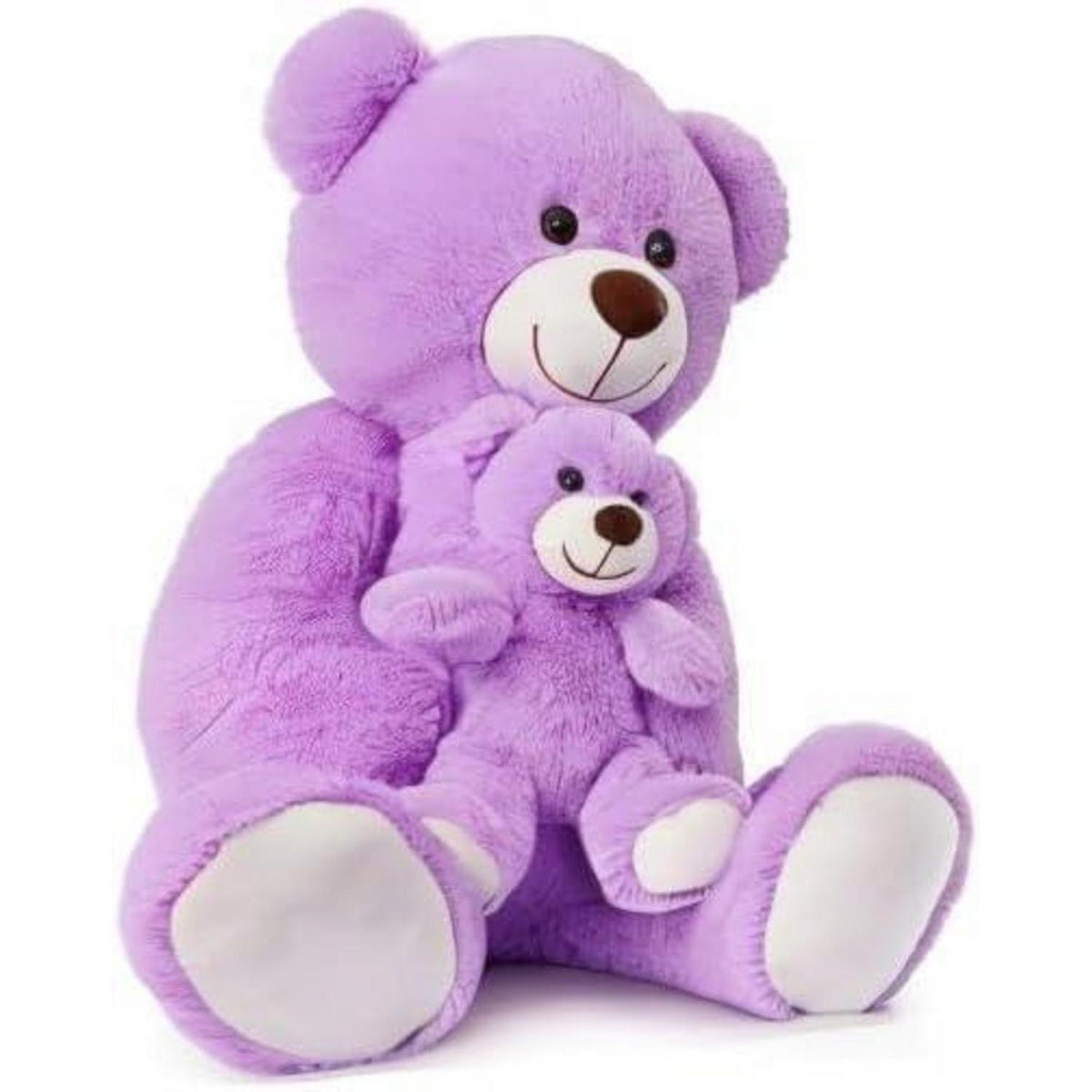 Großer Kuschelteddybär 100cm mit Babybär – Perfektes Geschenk