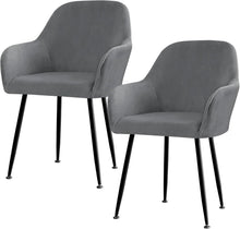Stretch Stuhlhusse 2er Set Grau für Esszimmer Hochzeit