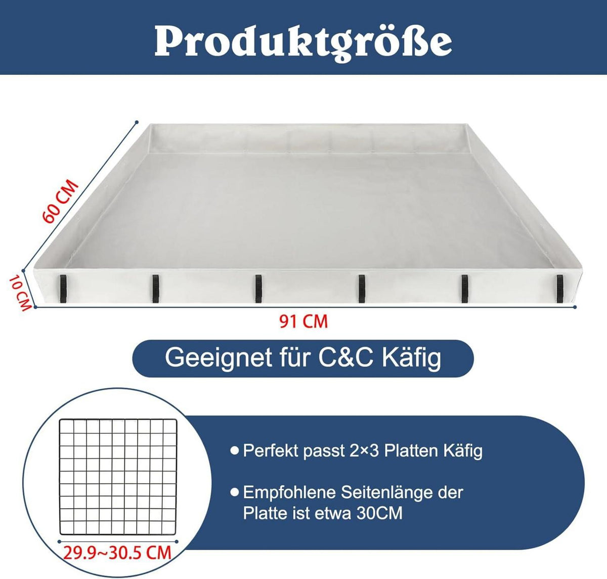 Wasserdichte Meerschweinchen Käfigmatte Oxford-Stoff