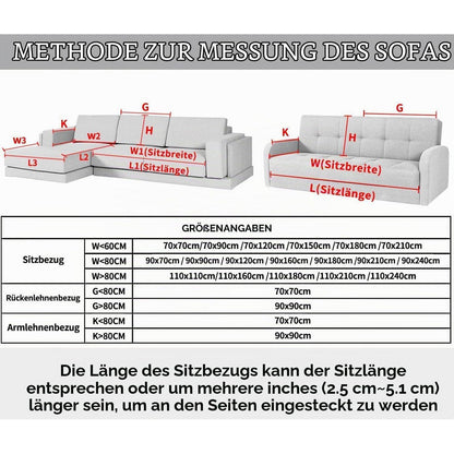 Rutschfester Sofabezug – Samt-Sofaüberwurf 110x180 cm Beige