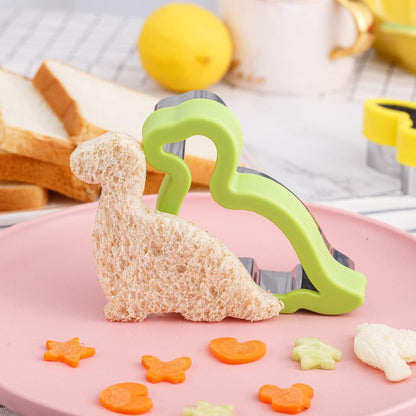 Dinosaurier Ausstecher Set 9-teilig aus Edelstahl - Dino Party Plätzchenausstecher