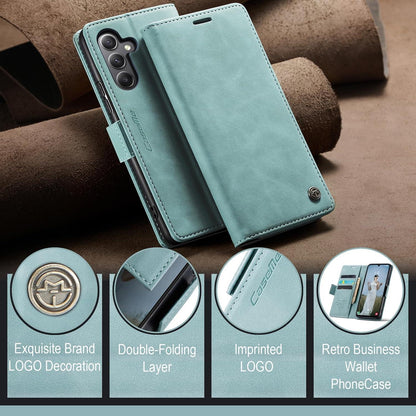 Handyhülle Samsung Galaxy A34 5G Premium Leder Magnet RFID Blau