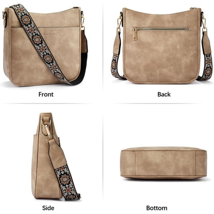 BOSTANTEN Damen Handtasche mittelgroß Leder Schultertasche