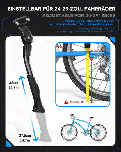 Fahrradständer Seitenständer 24-29 Zoll verstellbar 32-37,5