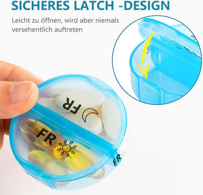Pillendose 1 Monat 28 Tage Organizer für Pillen Fischöle Vitamine