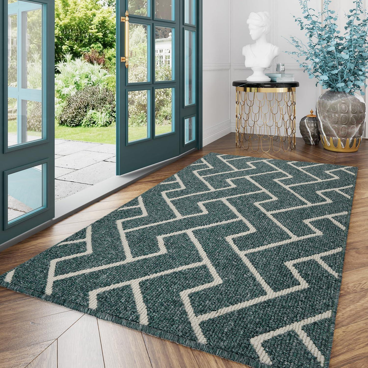 Schmutzfangmatte rutschfest 120x180 cm – Lake Blue