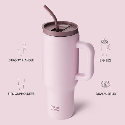 Rosa Thermosflasche Edelstahl 40oz Kaffeebecher mit