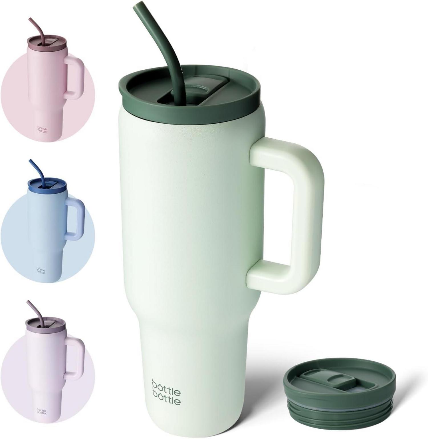 Isolierter Kaffeebecher Edelstahl 40oz BPA-frei Green