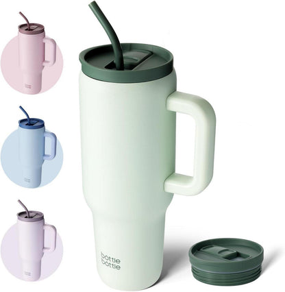 Isolierter Kaffeebecher Edelstahl 40oz BPA-frei Green
