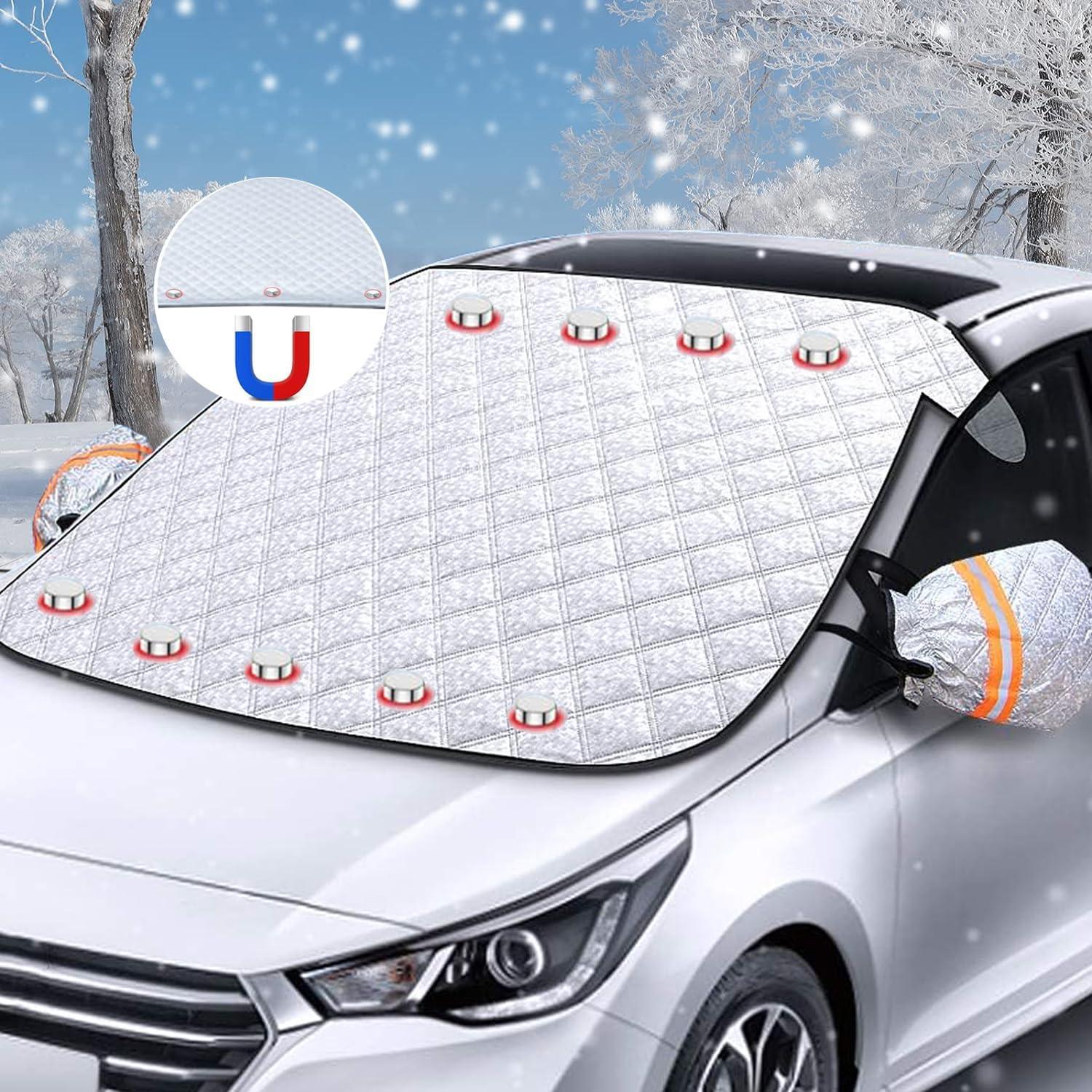Auto Frontscheibenabdeckung mit 9 Magneten Sonnenschutz Wintergegen