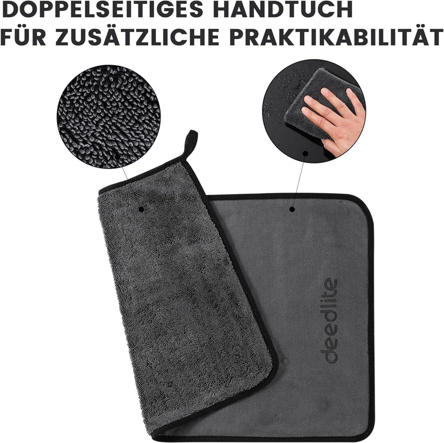 Premium Mikrofaser Trockentuch für Auto & Haushalt 40x60cm 2er Set