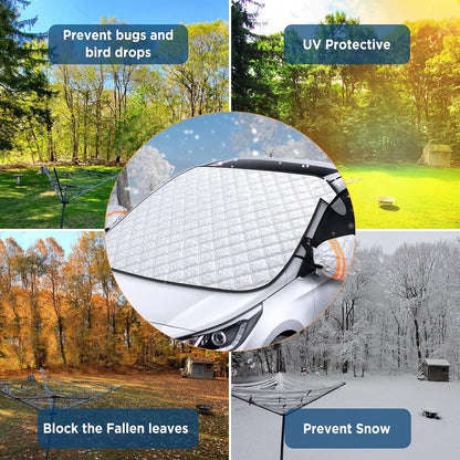 Auto Frontscheibenabdeckung mit Magneten Sonnenschutz Windschutzscheibe