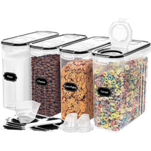 Skroam 4L Vorratsdosen Set, Müsli Schüttdose luftdicht, BPA
