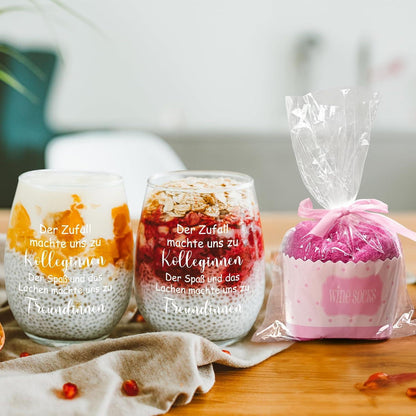 Weinglas mit Lustigen Socken Abschiedsgeschenk 520ml
