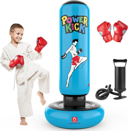 Aufblasbarer Boxsack für Kinder 167,8 cm - Karate, Taekwondo, MMA